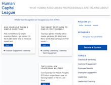 Tablet Screenshot of humancapitalleague.com